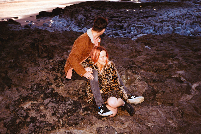 /couples shoot/couples sunset shoot on film porthcawl