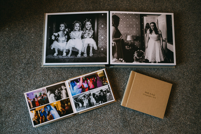 Fine art wedding album by Chris Andrews Photography