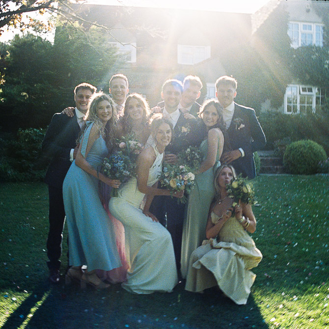 The Old Luxters Barn Wedding Photography on Analogue Film